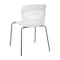 Flash Furniture White Plastic Stack Chairs with Lumbar Support, PK 5 5-RUT-NC618-WH-GG - alternate 6